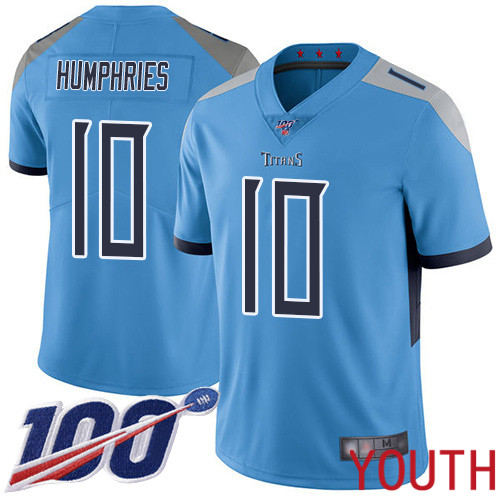 Tennessee Titans Limited Light Blue Youth Adam Humphries Alternate Jersey NFL Football #10 100th Season Vapor Untouchable